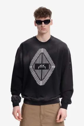 A-COLD-WALL* cotton sweatshirt Gradient Crewneck men's black color