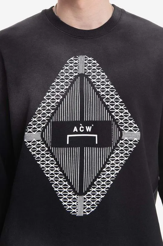 A-COLD-WALL* cotton sweatshirt Gradient Crewneck men's black color