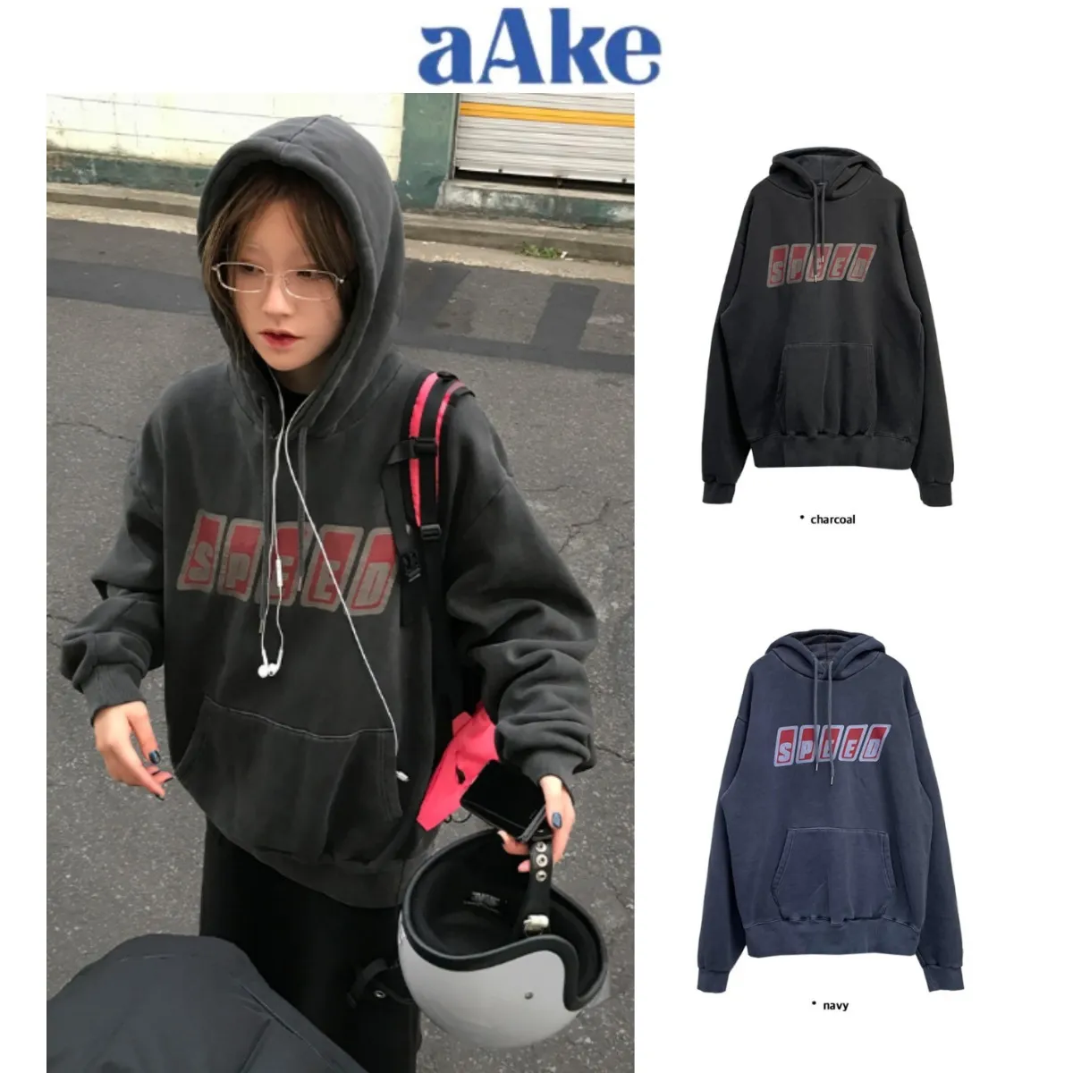 AAKE  |Street Style Cotton Hoodies & Sweatshirts