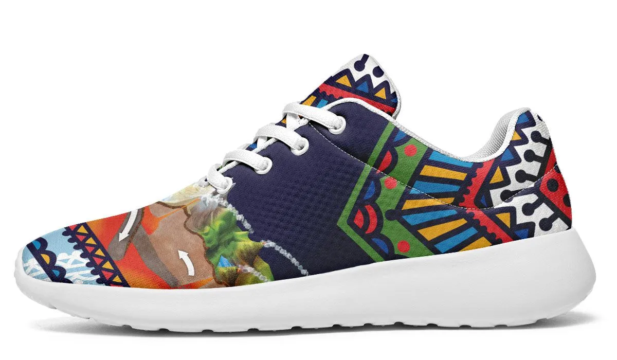 Abstract Tectonic Plates Sneakers