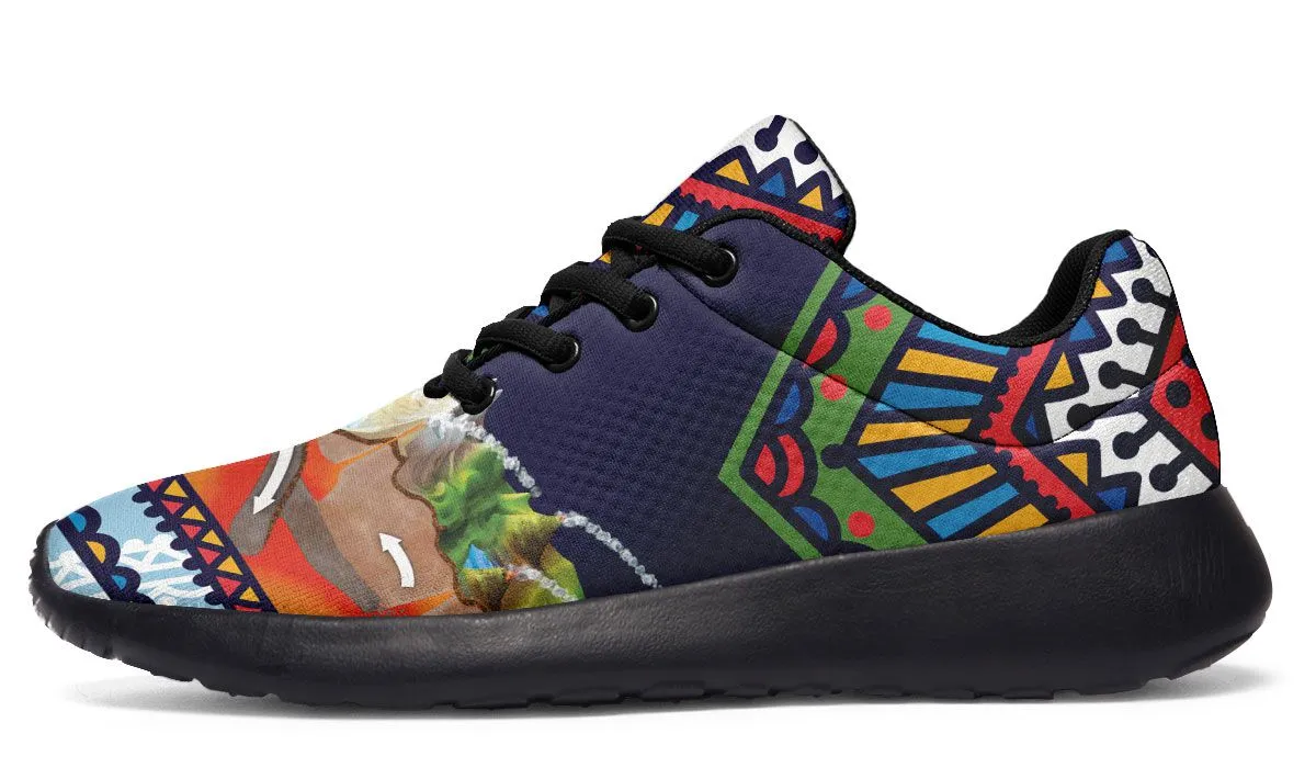 Abstract Tectonic Plates Sneakers