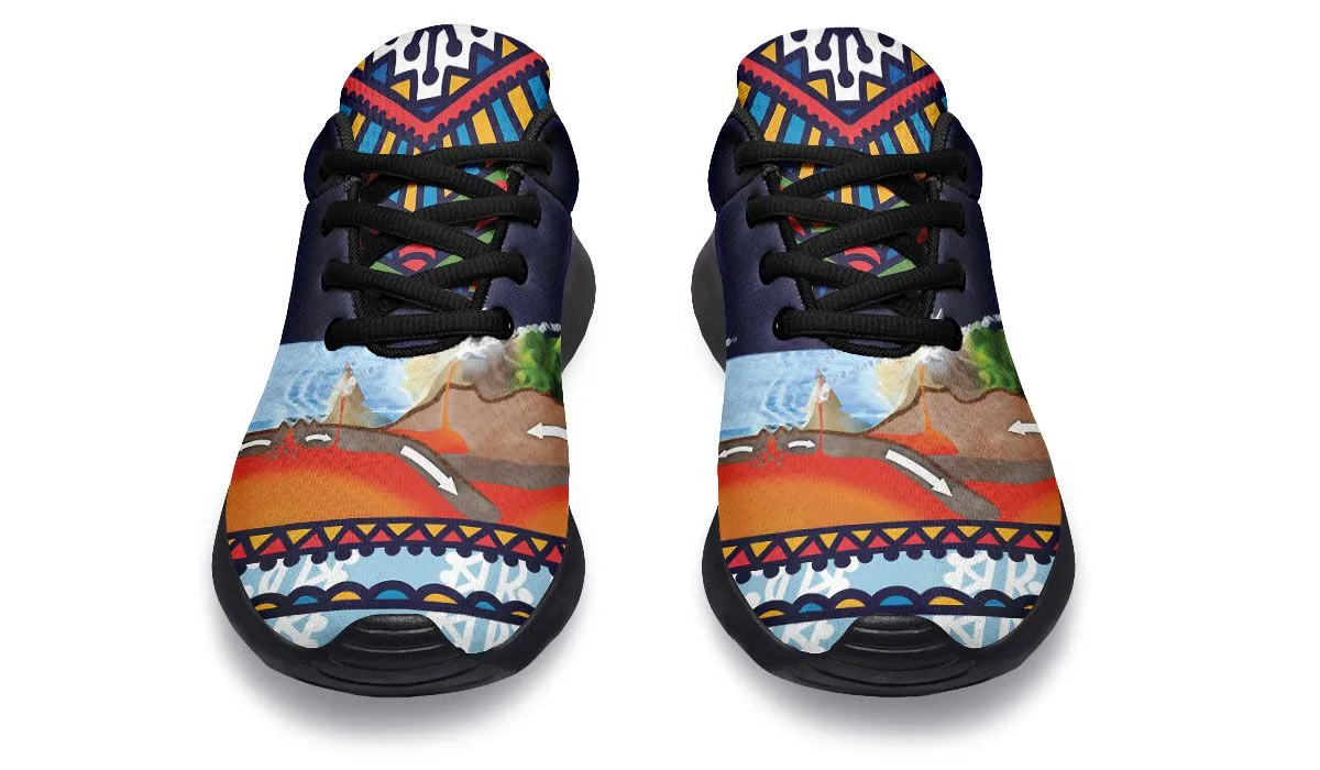 Abstract Tectonic Plates Sneakers