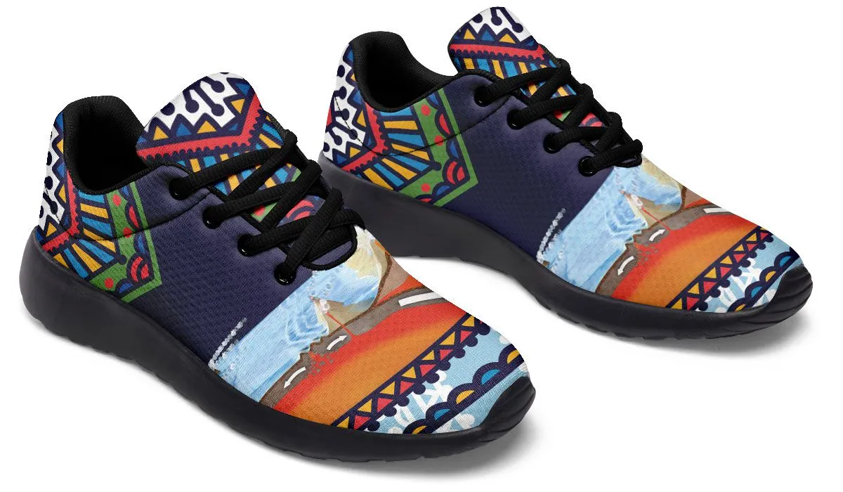 Abstract Tectonic Plates Sneakers