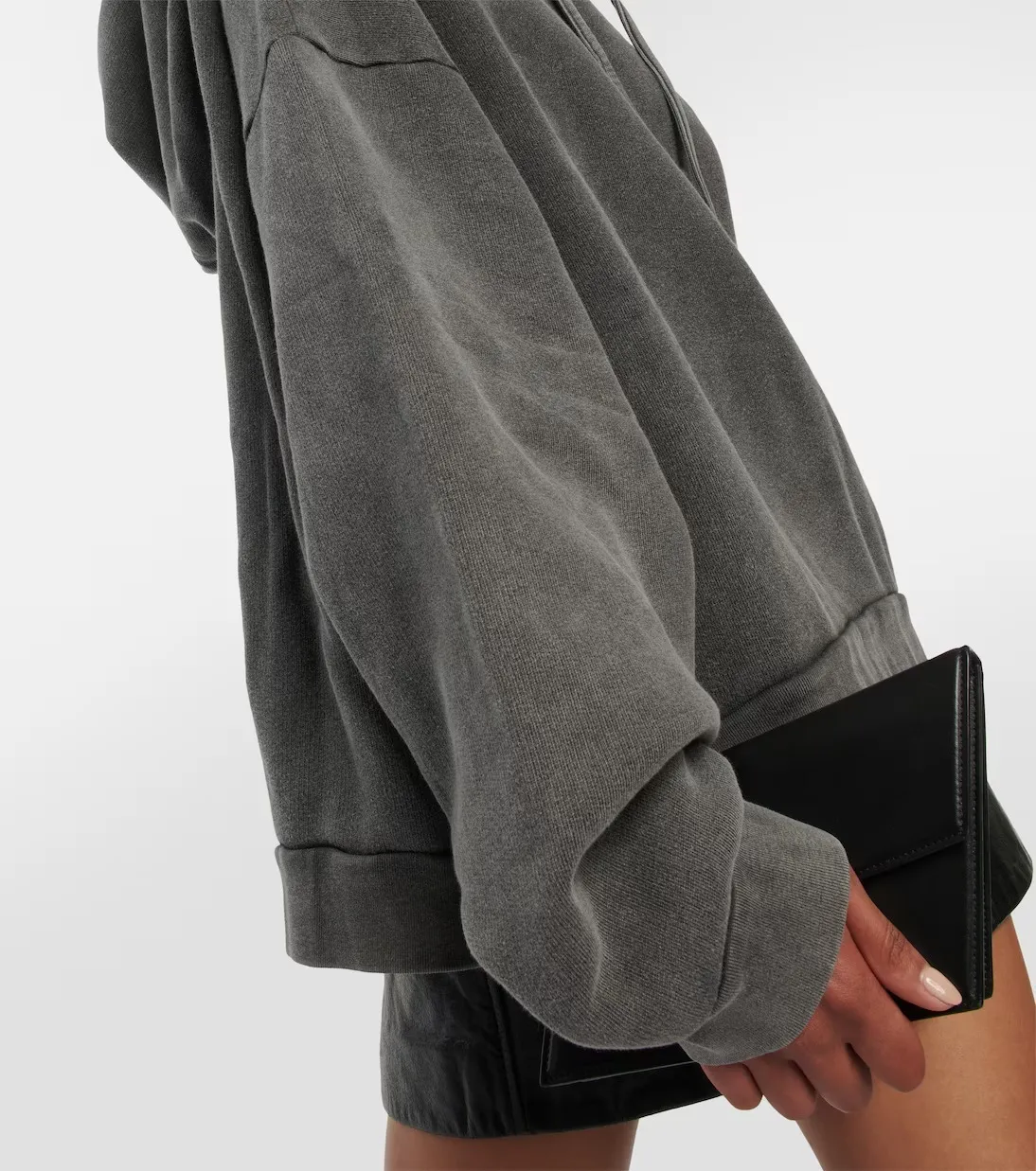 Acne Studios  |Long Sleeves Cotton Oversized Logo Hoodies & Sweatshirts