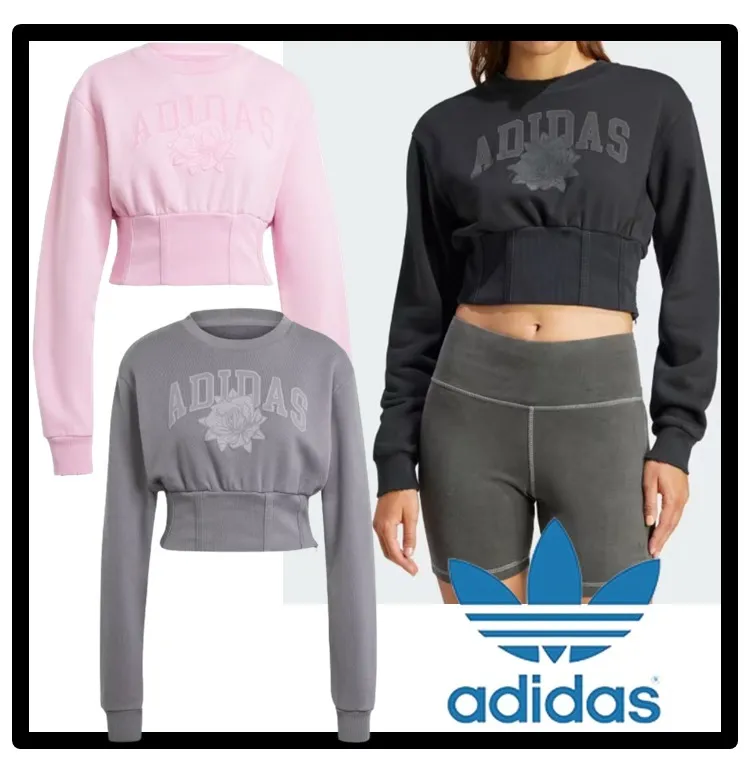 adidas  |Unisex Street Style Logo Hoodies & Sweatshirts