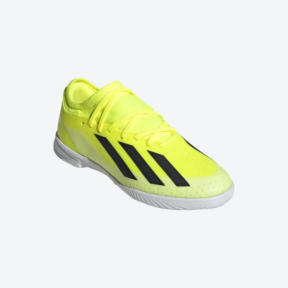 Adidas X Crazyfast League Jnr Indoor Football Shoes (Yellow/Black/White)