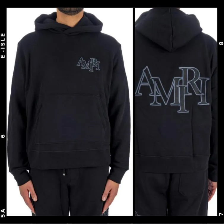 AMIRI  |Street Style Plain Cotton Logo Hoodies