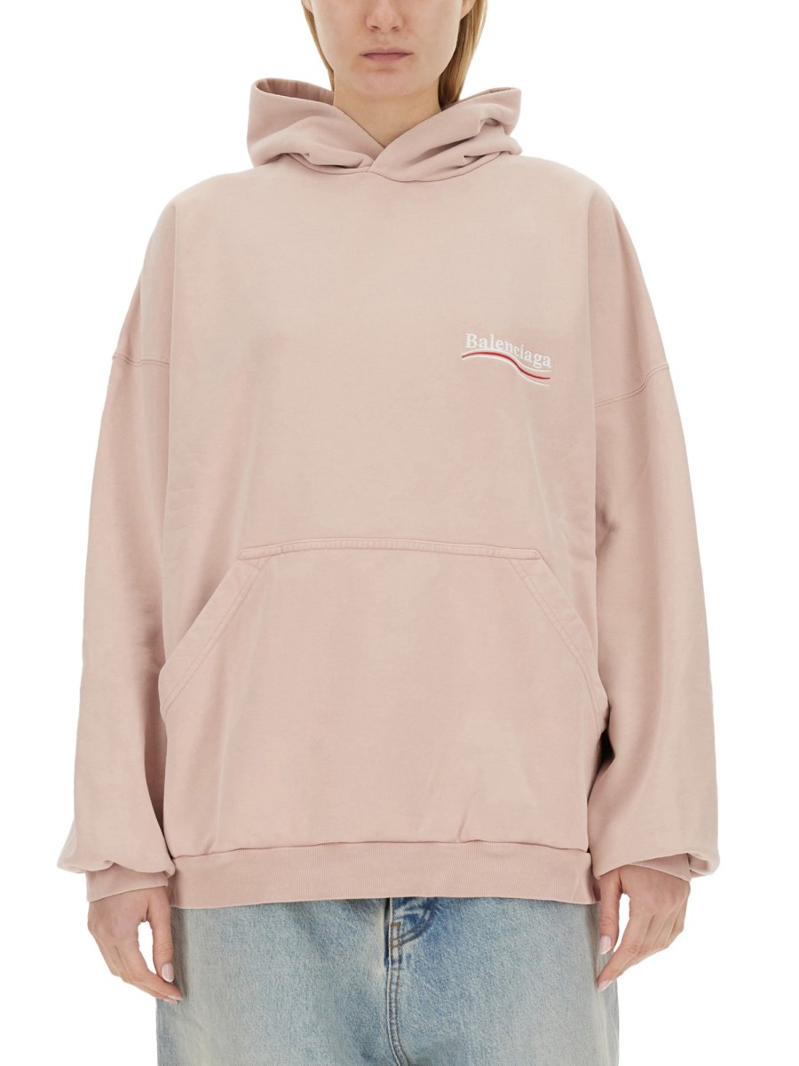 BALENCIAGA    COTTON SWEATSHIRT WITH LOGO