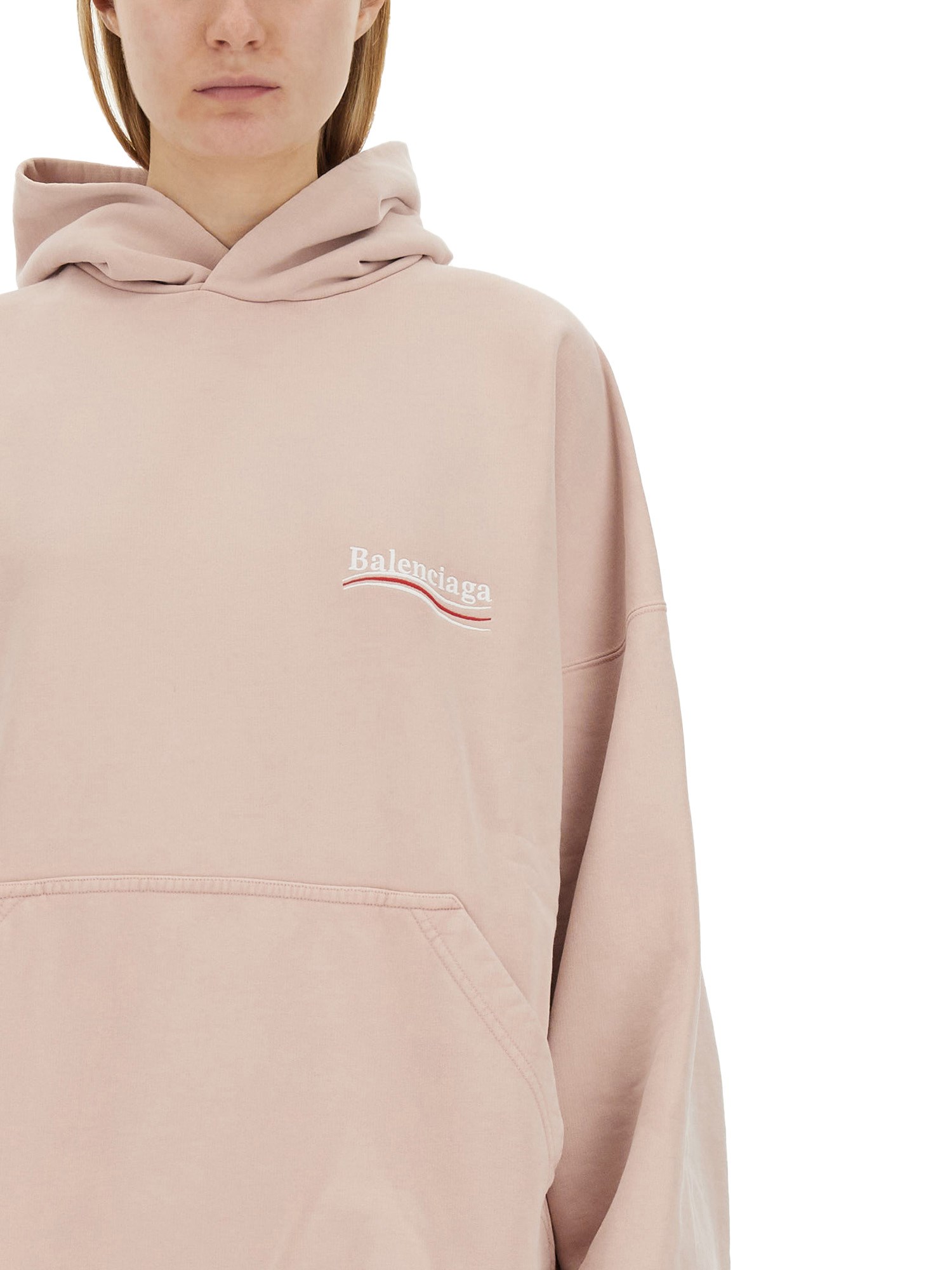 BALENCIAGA    COTTON SWEATSHIRT WITH LOGO