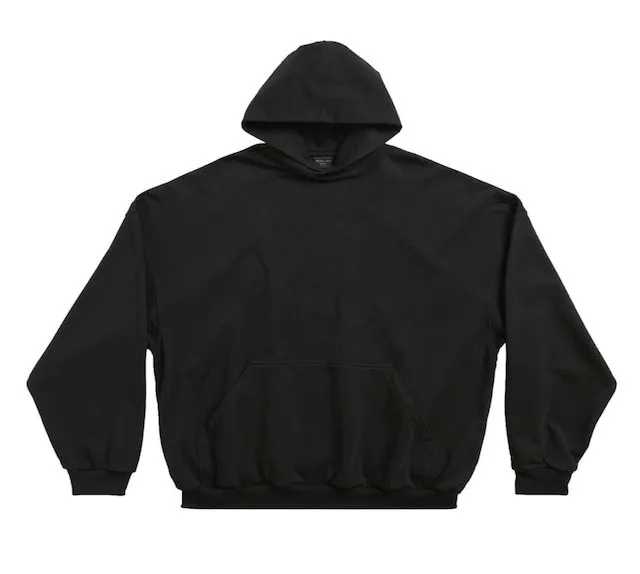 BALENCIAGA  |Long Sleeves Plain Cotton Logo Hoodies & Sweatshirts