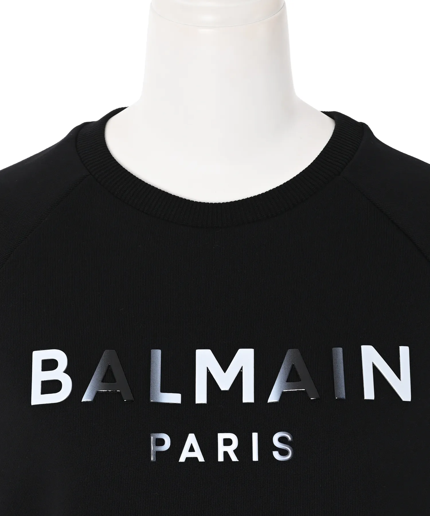 BALMAIN  |Crew Neck Long Sleeves Cotton Logo Hoodies & Sweatshirts