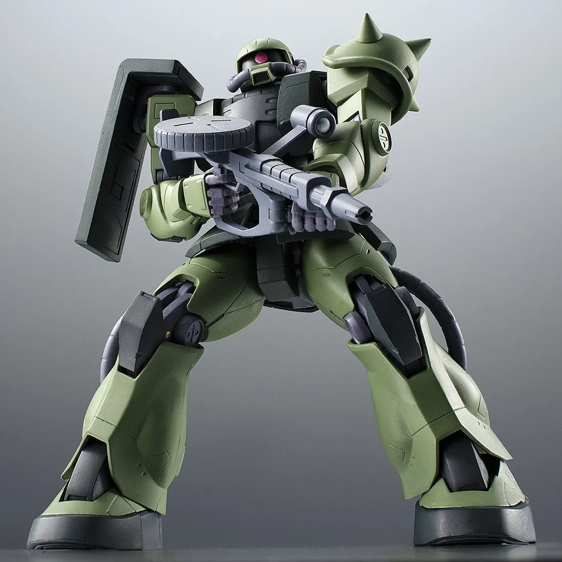 Bandai The Robot Spirits Mobile Suit Gundam The 08th MS Team Side MS MS-06JC ZAKU II TYPE JC Ver. A.N.I.M.E. Figure (green)