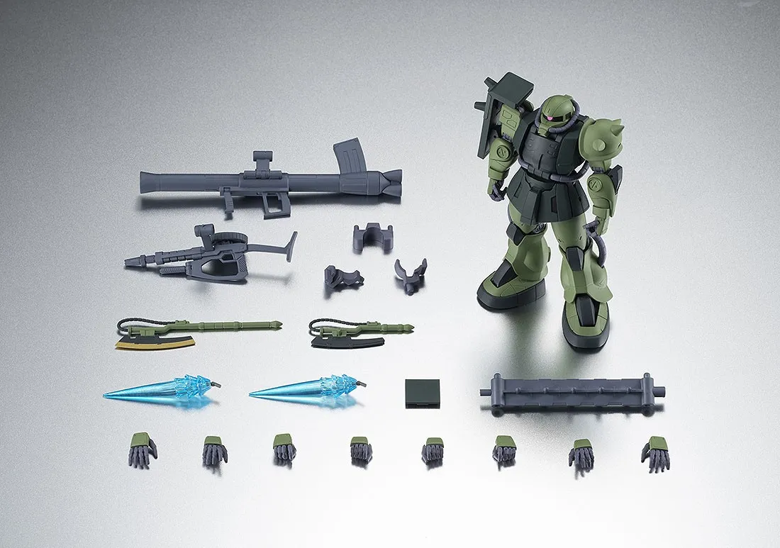 Bandai The Robot Spirits Mobile Suit Gundam The 08th MS Team Side MS MS-06JC ZAKU II TYPE JC Ver. A.N.I.M.E. Figure (green)