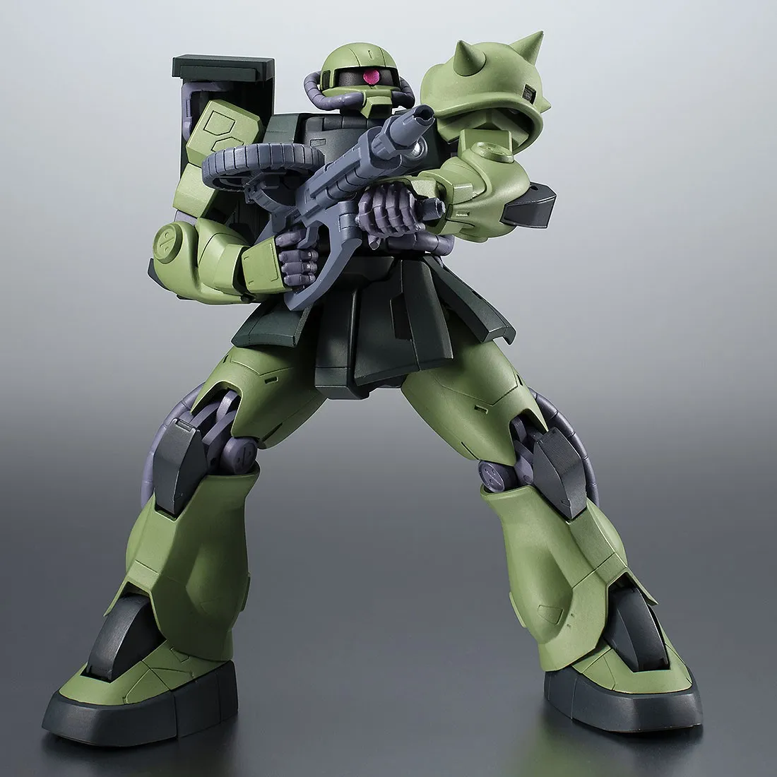 Bandai The Robot Spirits Mobile Suit Gundam The 08th MS Team Side MS MS-06JC ZAKU II TYPE JC Ver. A.N.I.M.E. Figure (green)