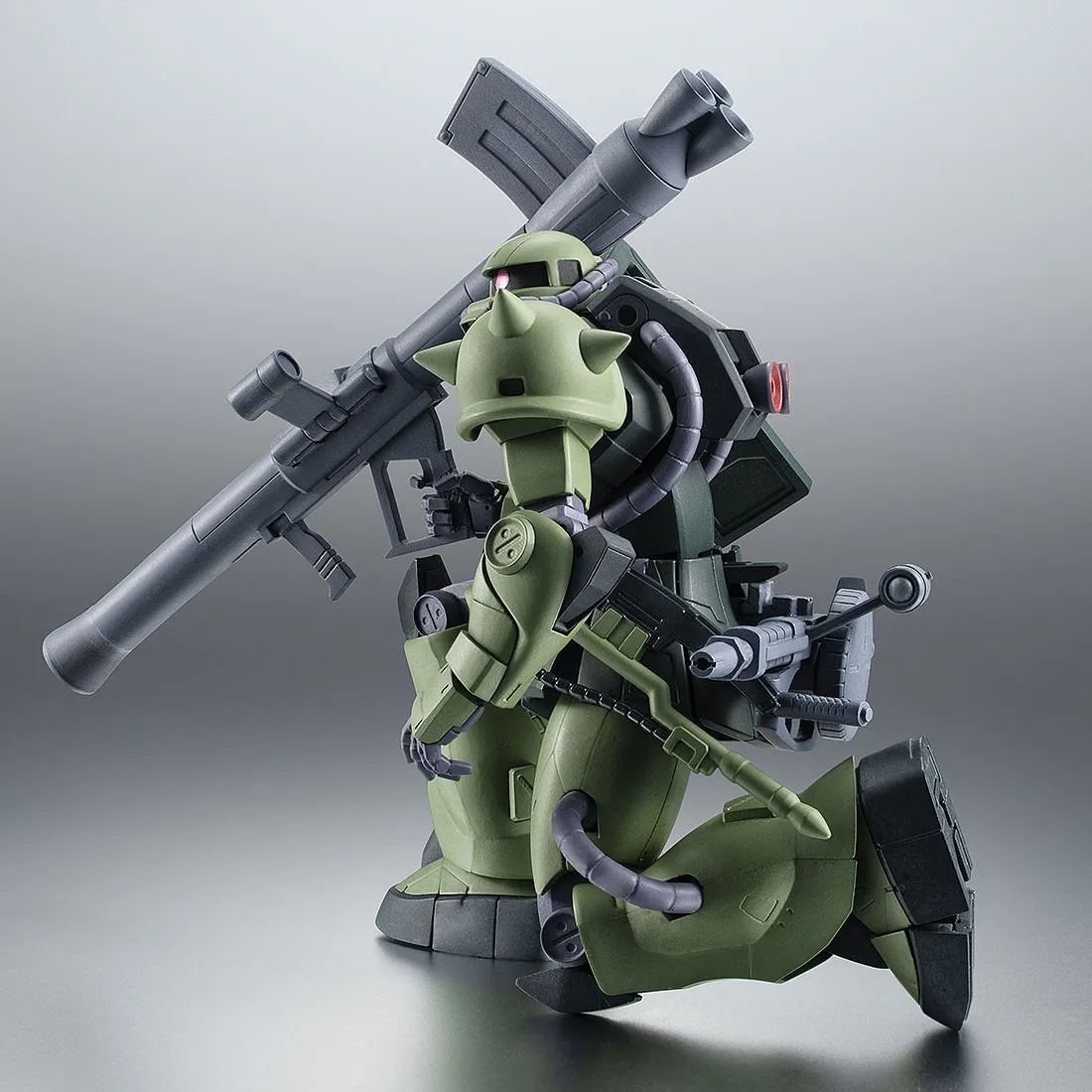 Bandai The Robot Spirits Mobile Suit Gundam The 08th MS Team Side MS MS-06JC ZAKU II TYPE JC Ver. A.N.I.M.E. Figure (green)