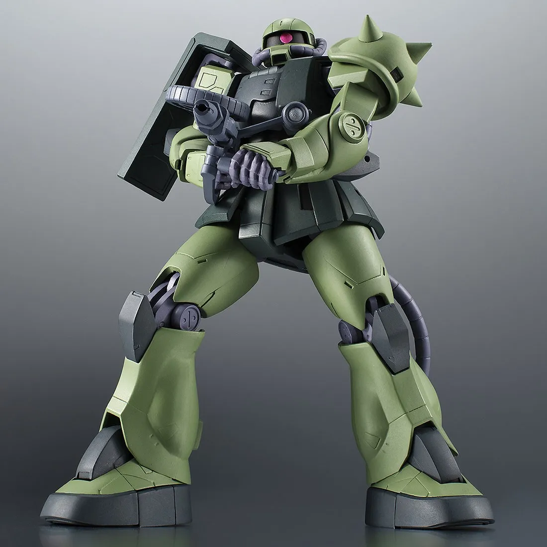 Bandai The Robot Spirits Mobile Suit Gundam The 08th MS Team Side MS MS-06JC ZAKU II TYPE JC Ver. A.N.I.M.E. Figure (green)