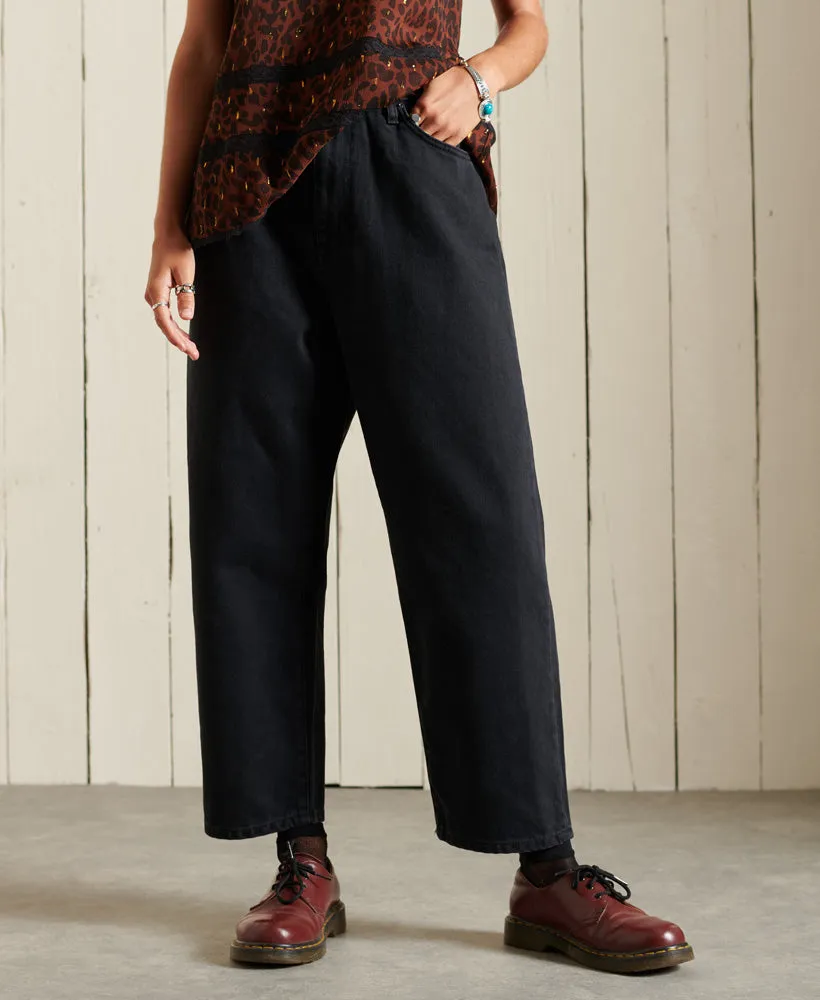 Barrel Pants | Washed Black