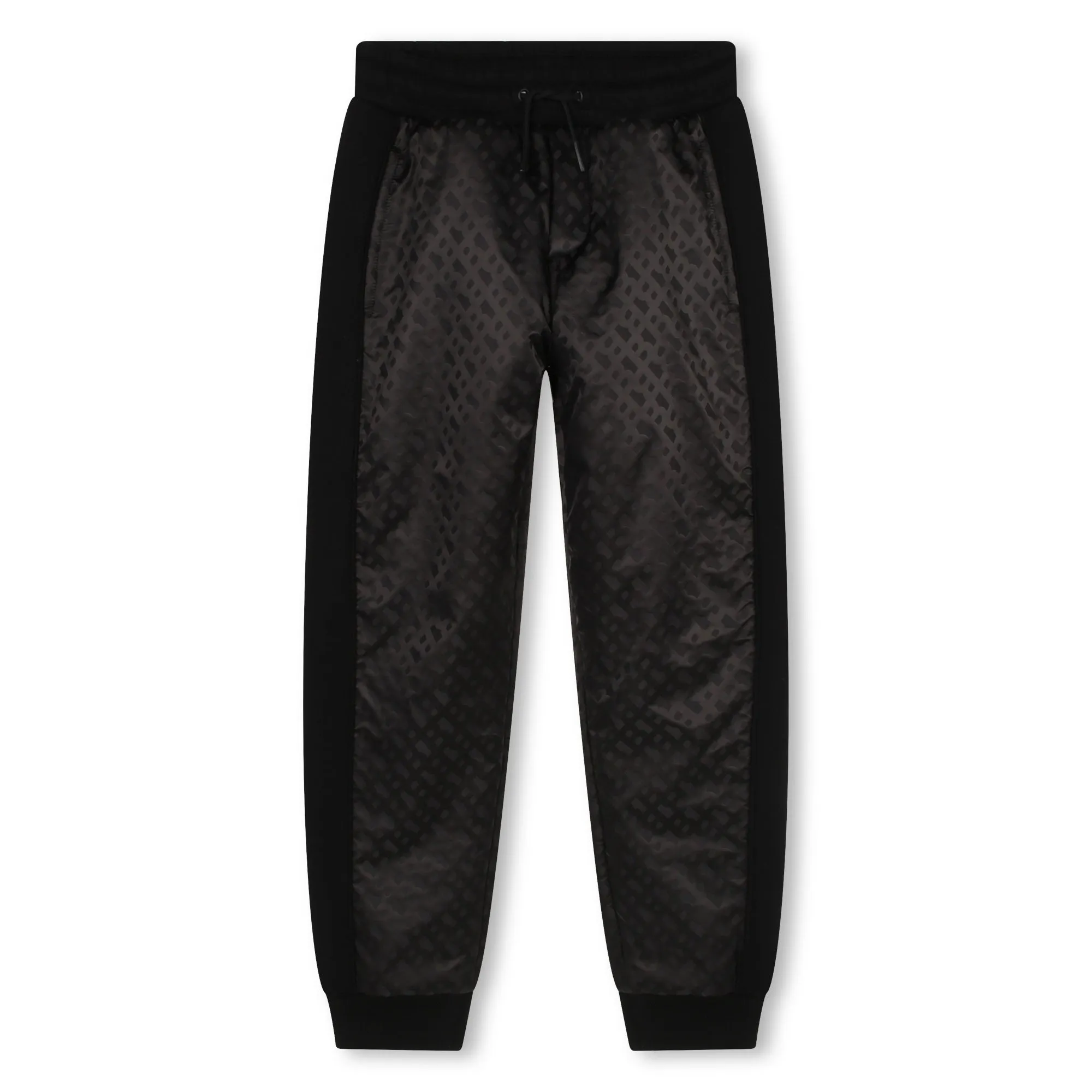 BOYS BLACK MINI ME BMONOGRAM PANTS