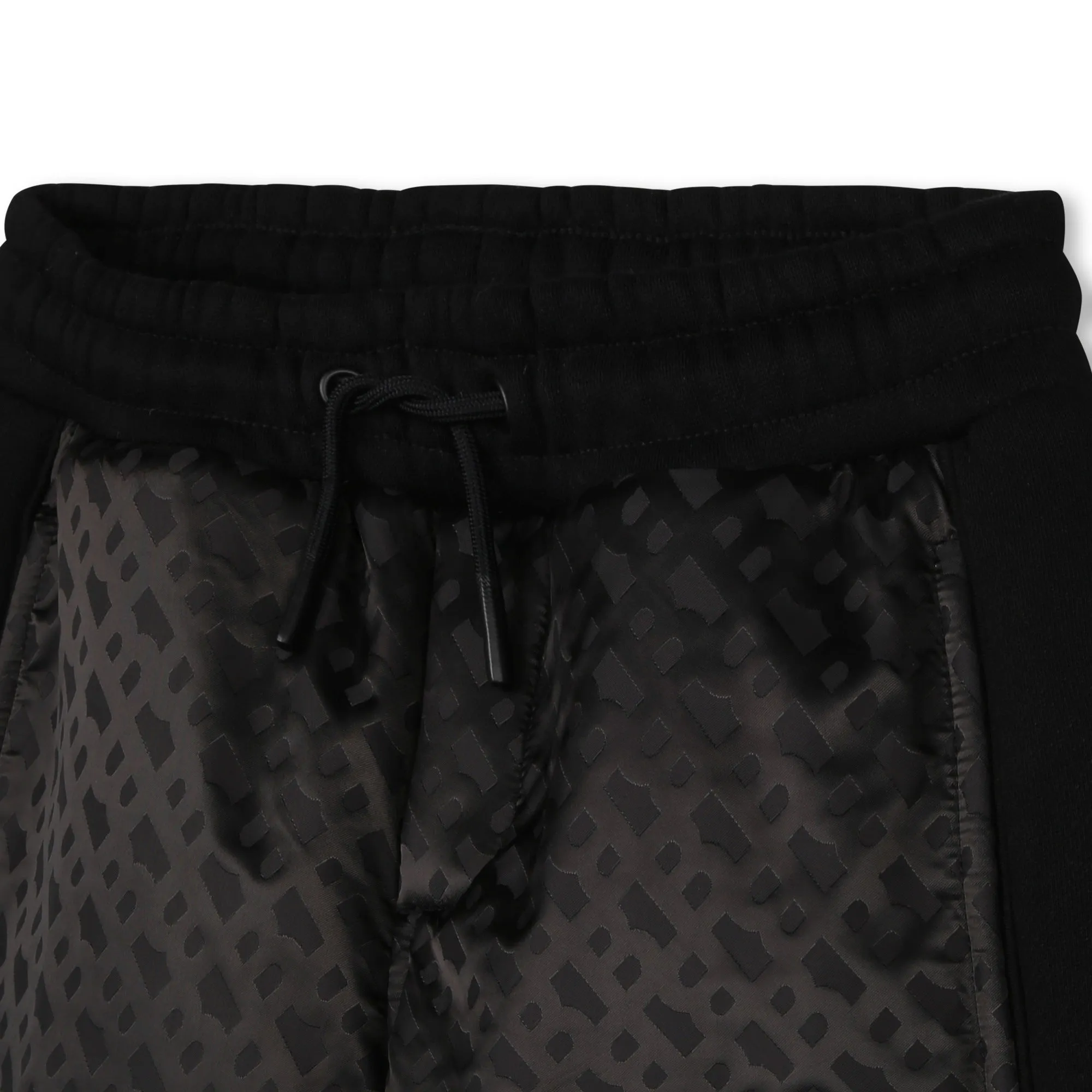 BOYS BLACK MINI ME BMONOGRAM PANTS