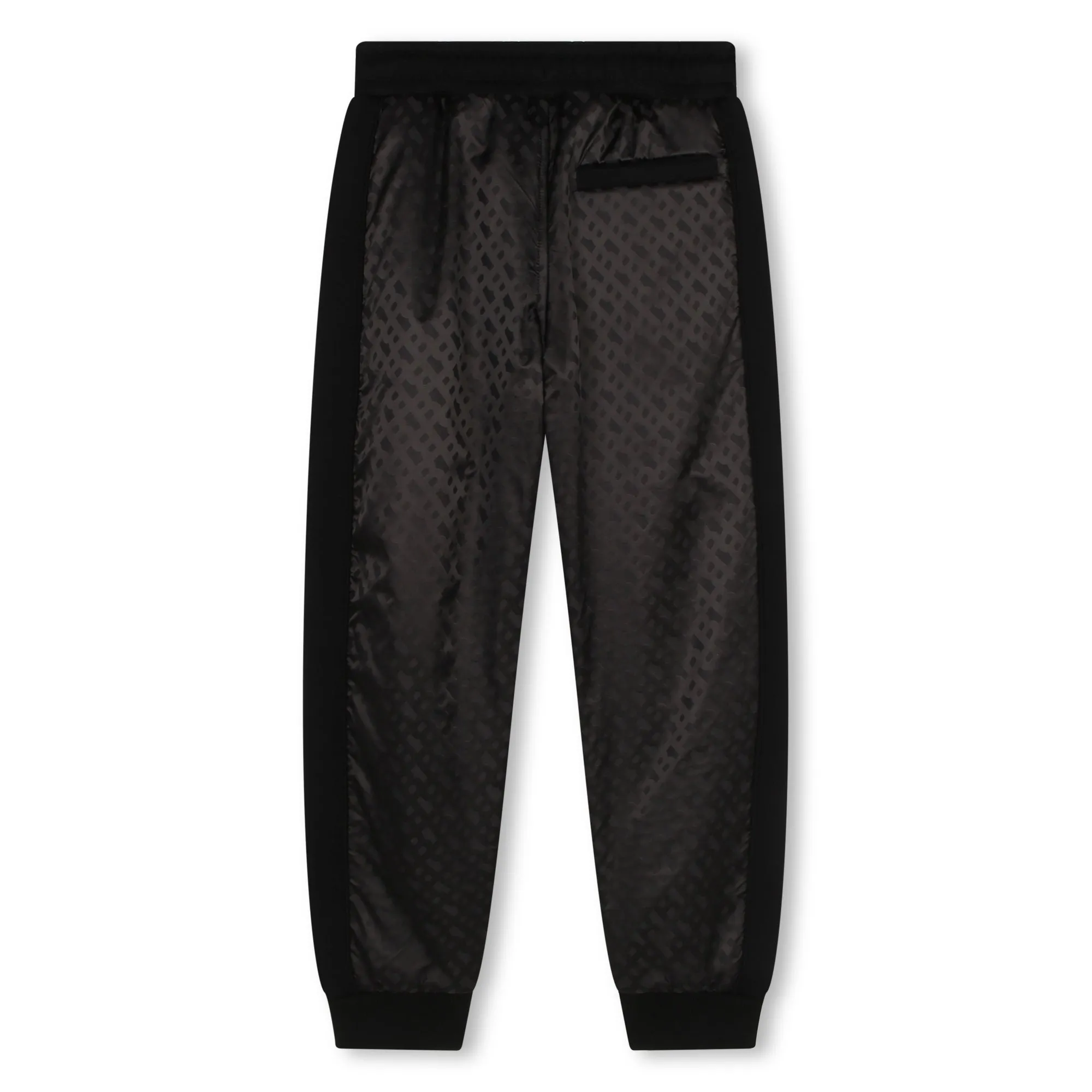 BOYS BLACK MINI ME BMONOGRAM PANTS