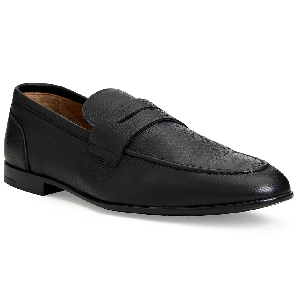 Bruno Magli Lastra Leather Slip-on Loafers Black