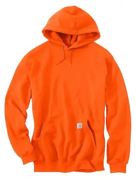 Carhartt  |Long Sleeves Plain Logo Neon Color Hoodies