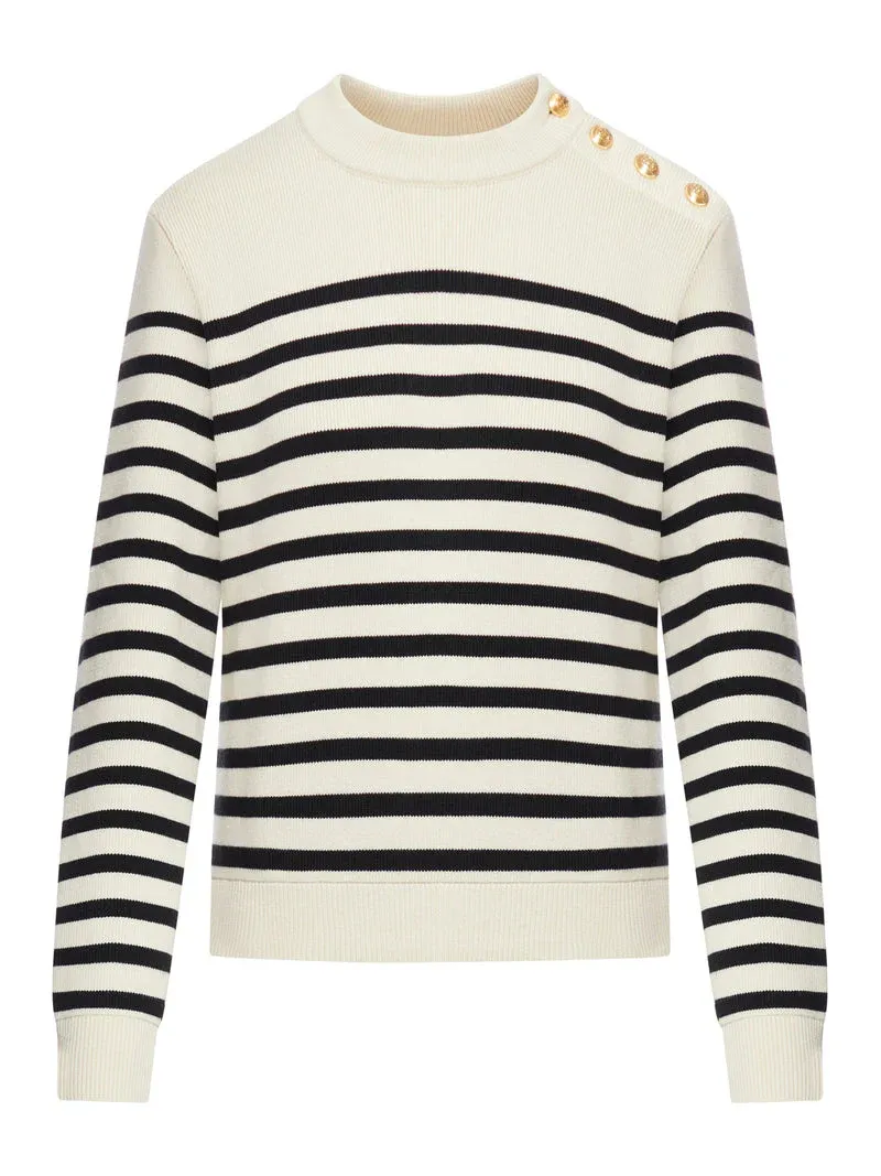 CELINE  |Stripes Long Sleeves Cotton Bridal Outlet