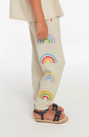 Chaser Rainbow Pants in Oatmeal