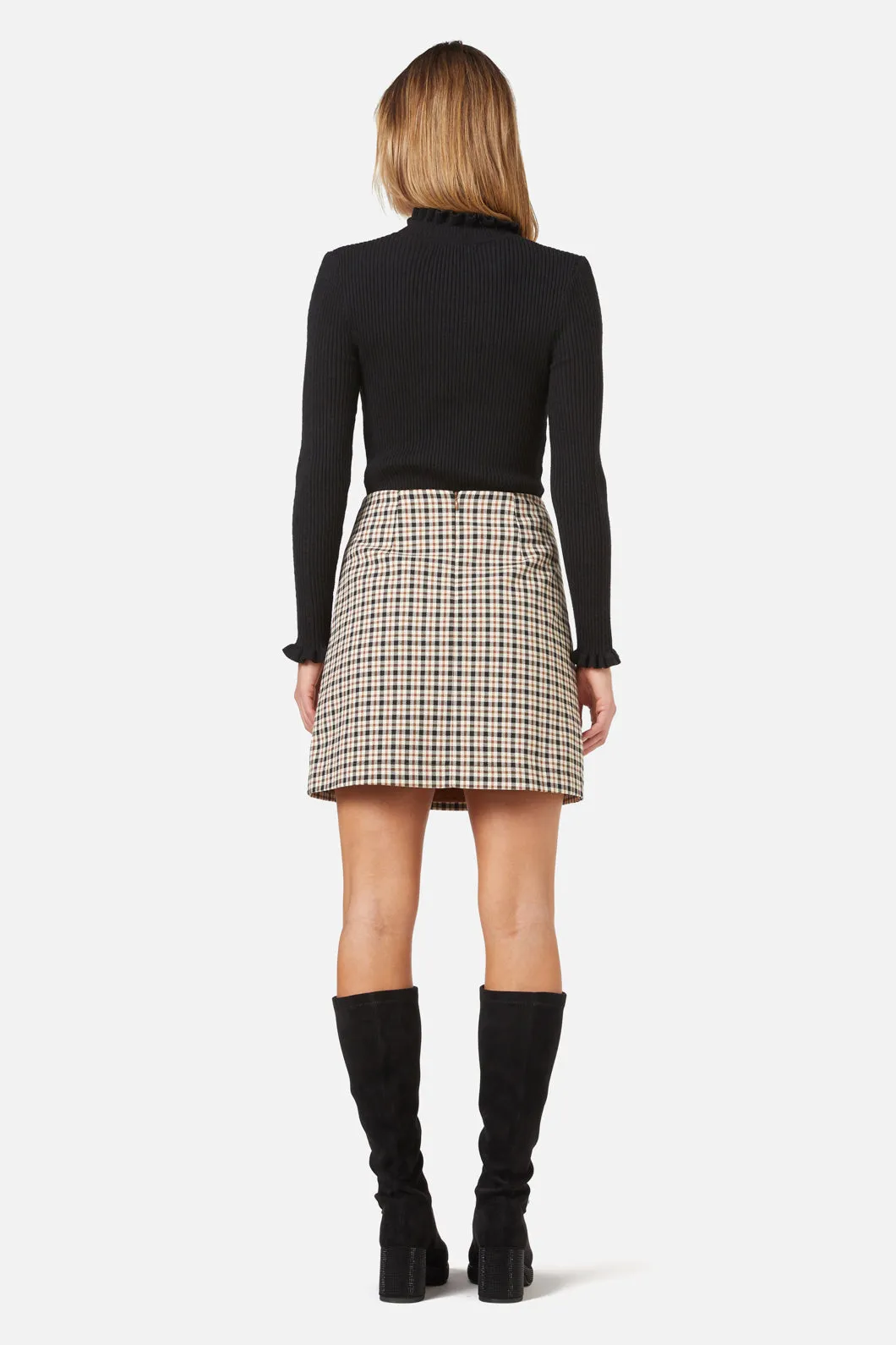 Claudia Check Skirt