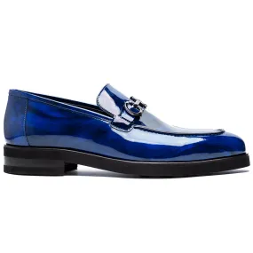 Corrente C0001207-7249 Bit Loafer Shoes Marble Blue