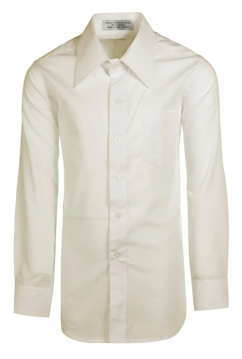 Daniel Ellissa Boys' Dress Shirt: Classic Button-Up Style in 20 Colors | Sizes 2-20