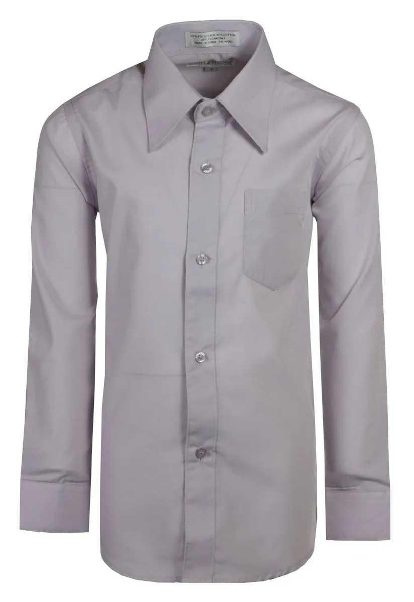 Daniel Ellissa Boys' Dress Shirt: Classic Button-Up Style in 20 Colors | Sizes 2-20