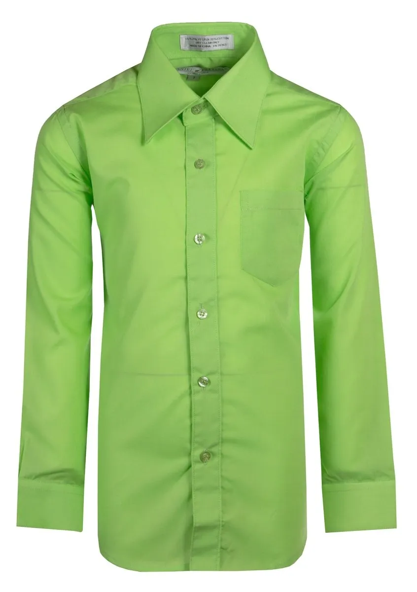 Daniel Ellissa Boys' Dress Shirt: Classic Button-Up Style in 20 Colors | Sizes 2-20