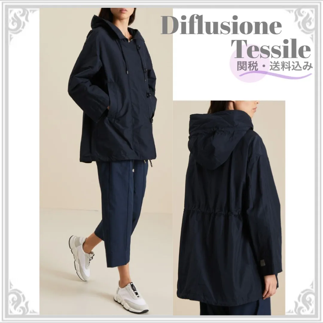 Diffusione Tessile  |Long Sleeves Plain Cotton Outlet Hoodies & Sweatshirts