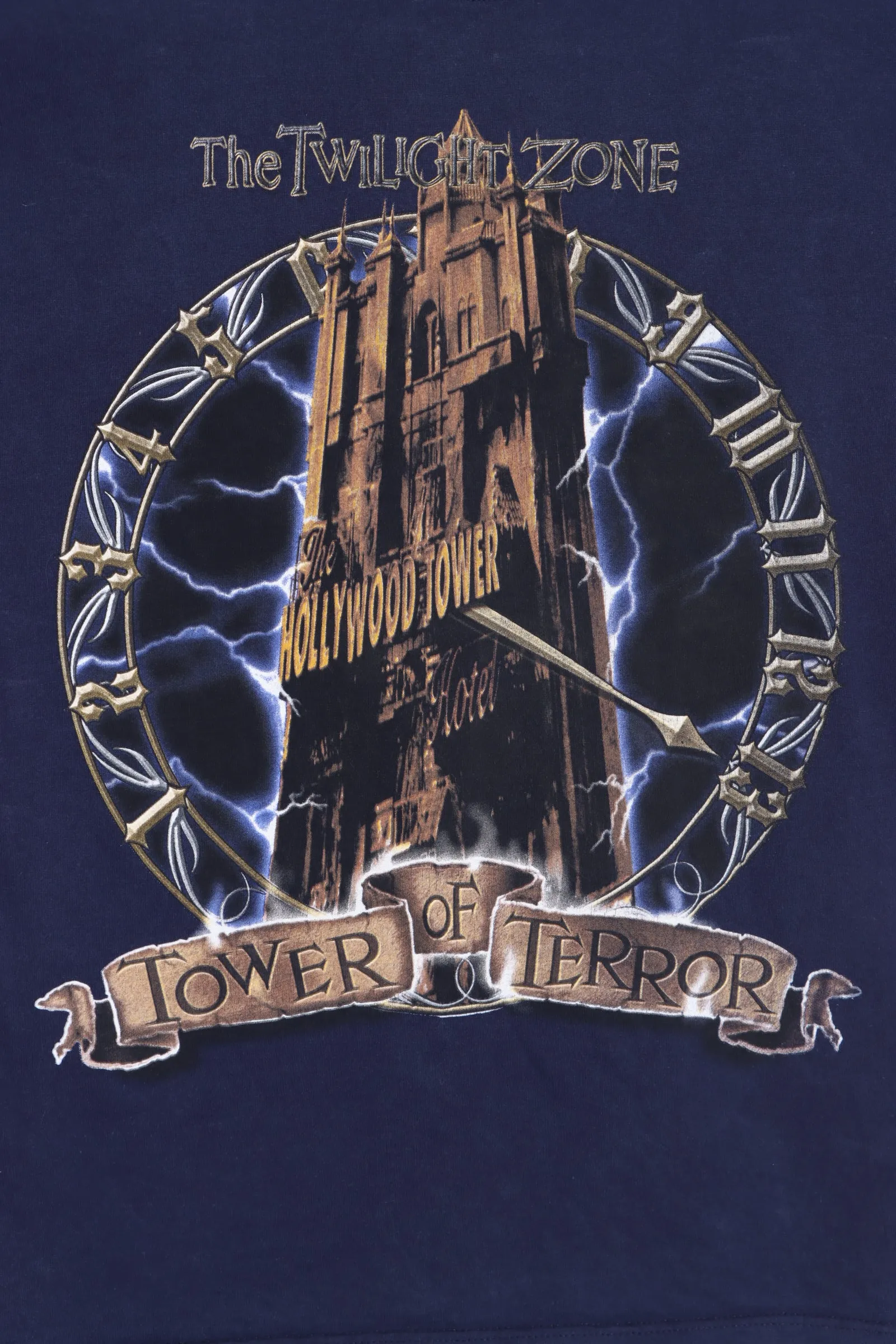 DISNEY The Twilight Zone Tower of Terror 90s Tee USA Made (S)