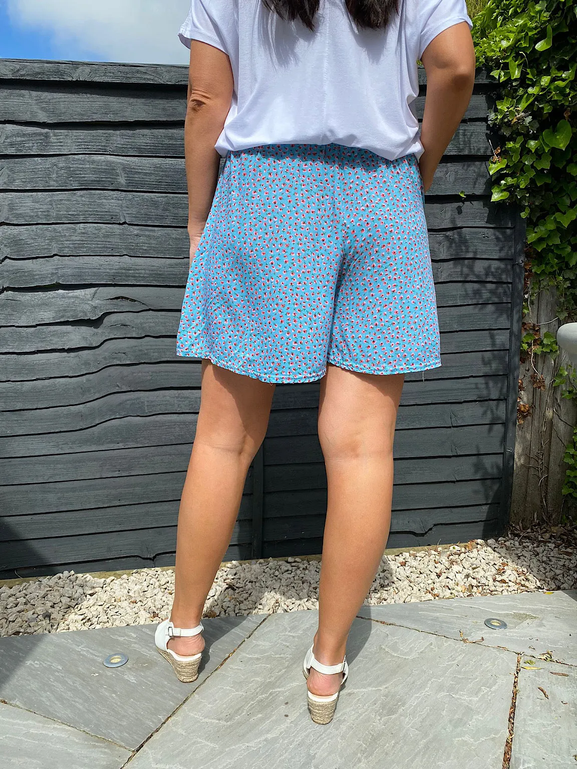 Ditsy Print Shorts