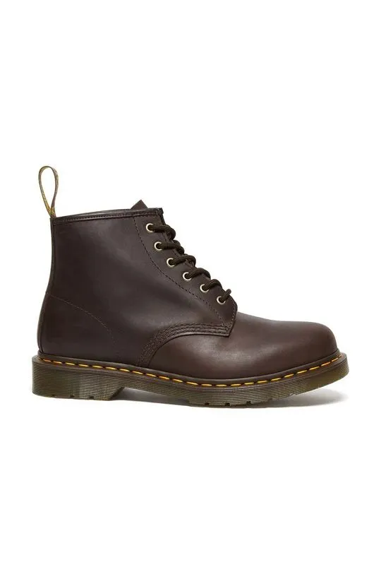 Dr. Martens leather ankle boots 101 women's brown color DM27761201