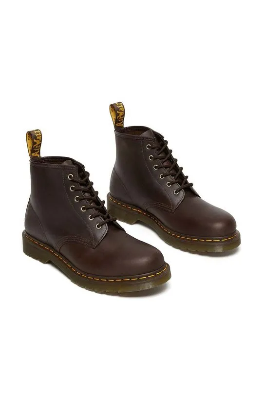 Dr. Martens leather ankle boots 101 women's brown color DM27761201