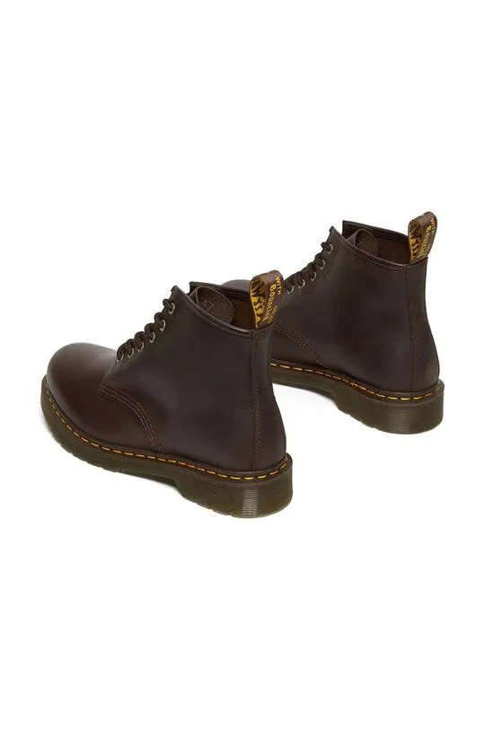 Dr. Martens leather ankle boots 101 women's brown color DM27761201