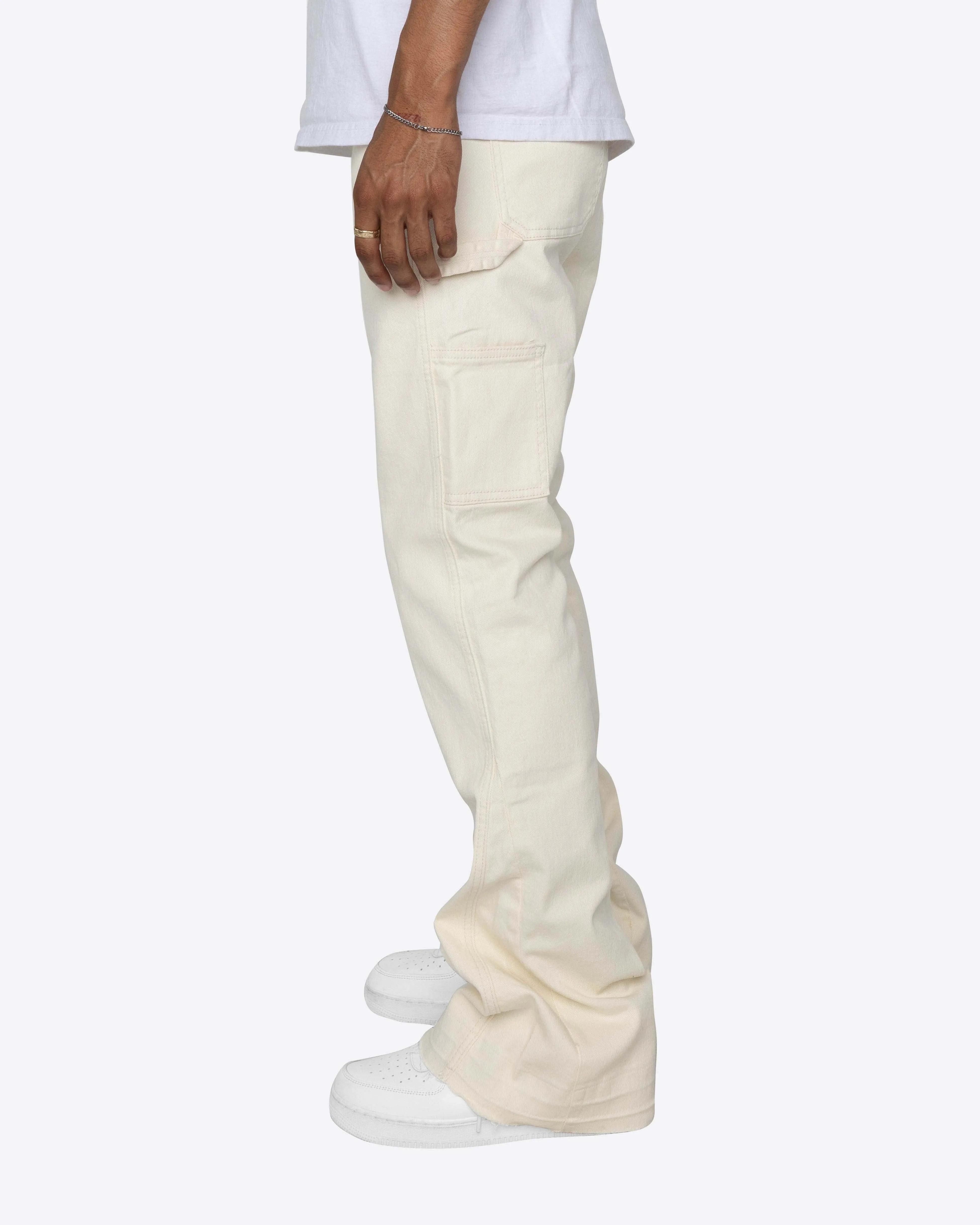 EPTM NINE FLARE PANTS-CREAM