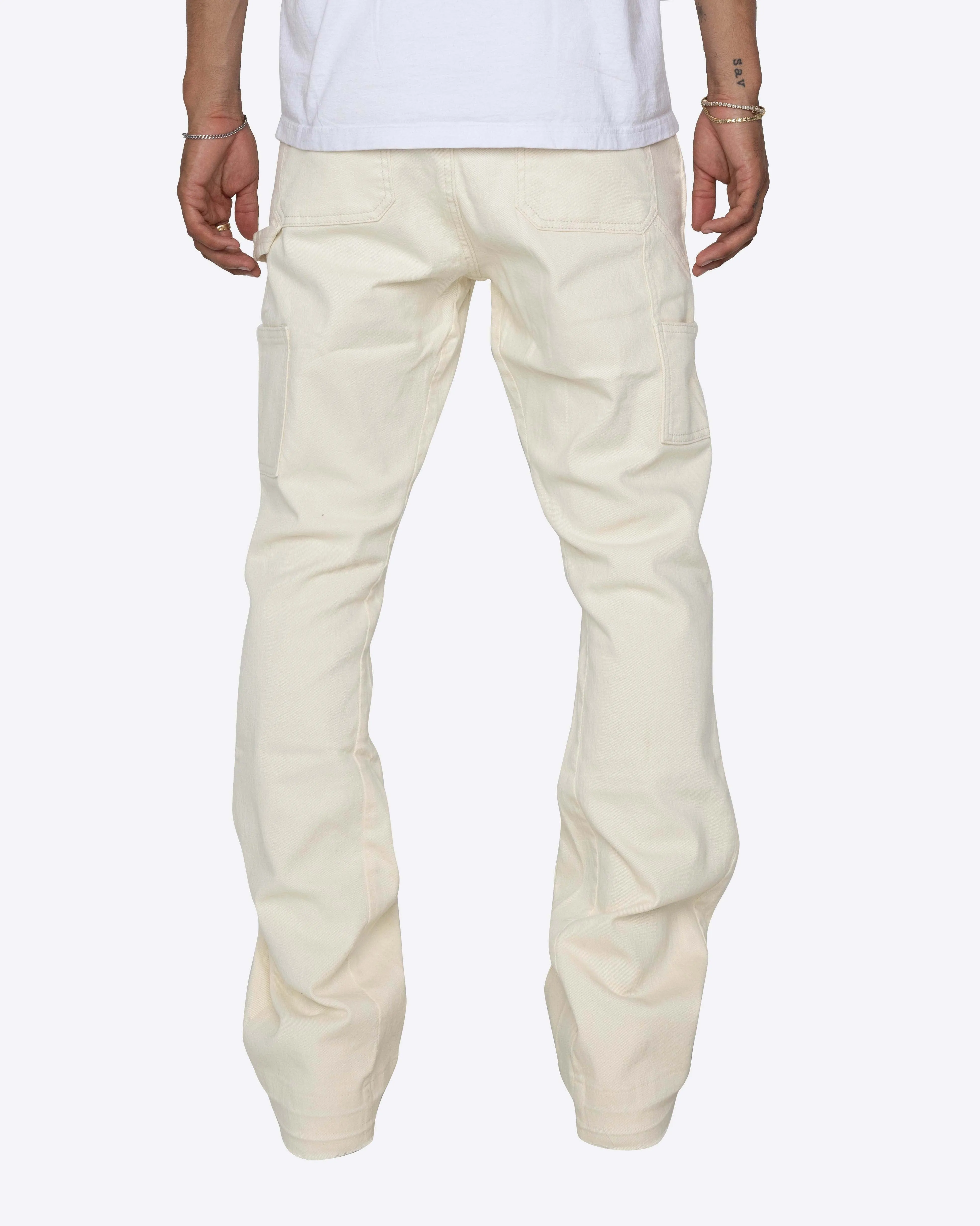 EPTM NINE FLARE PANTS-CREAM