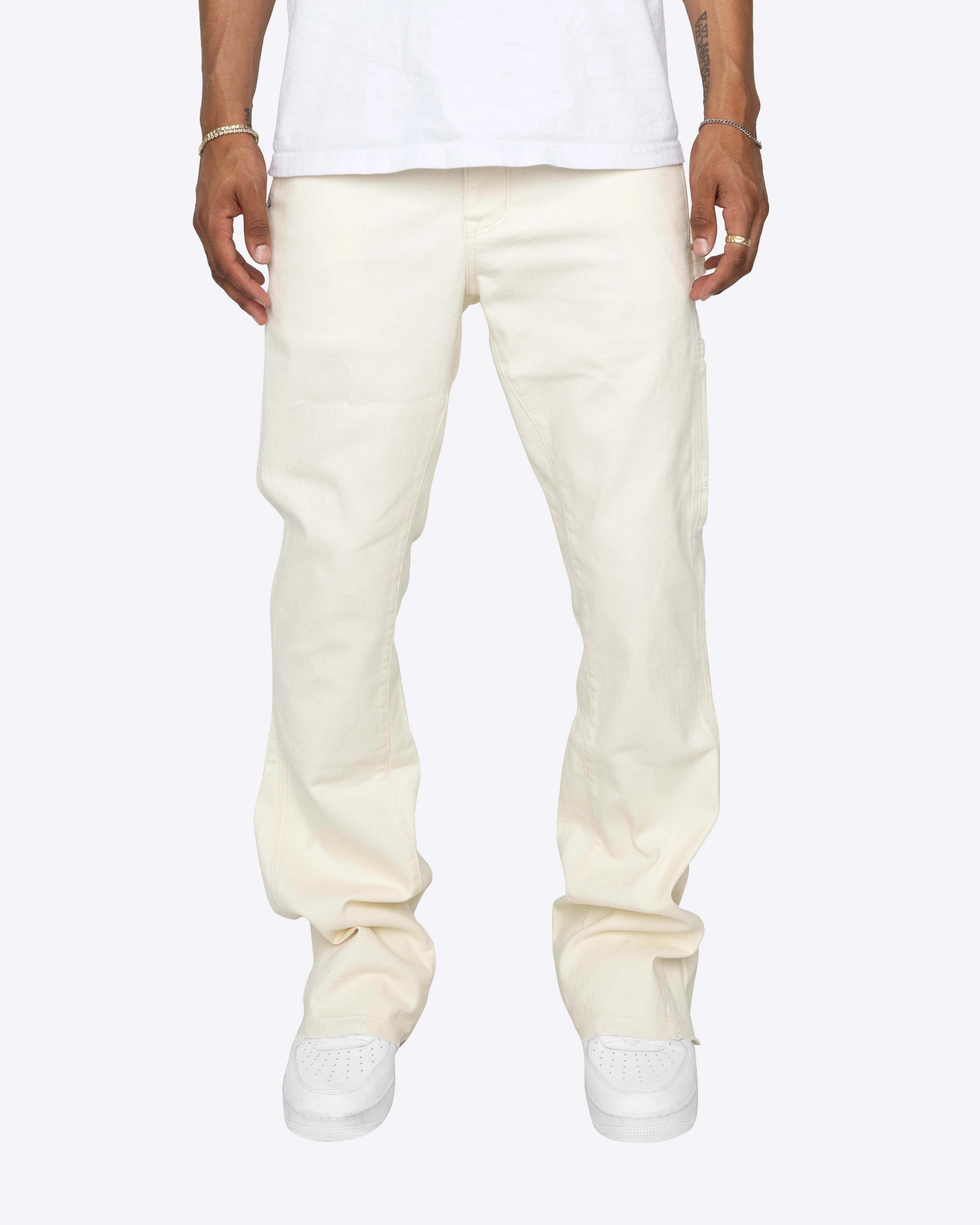 EPTM NINE FLARE PANTS-CREAM