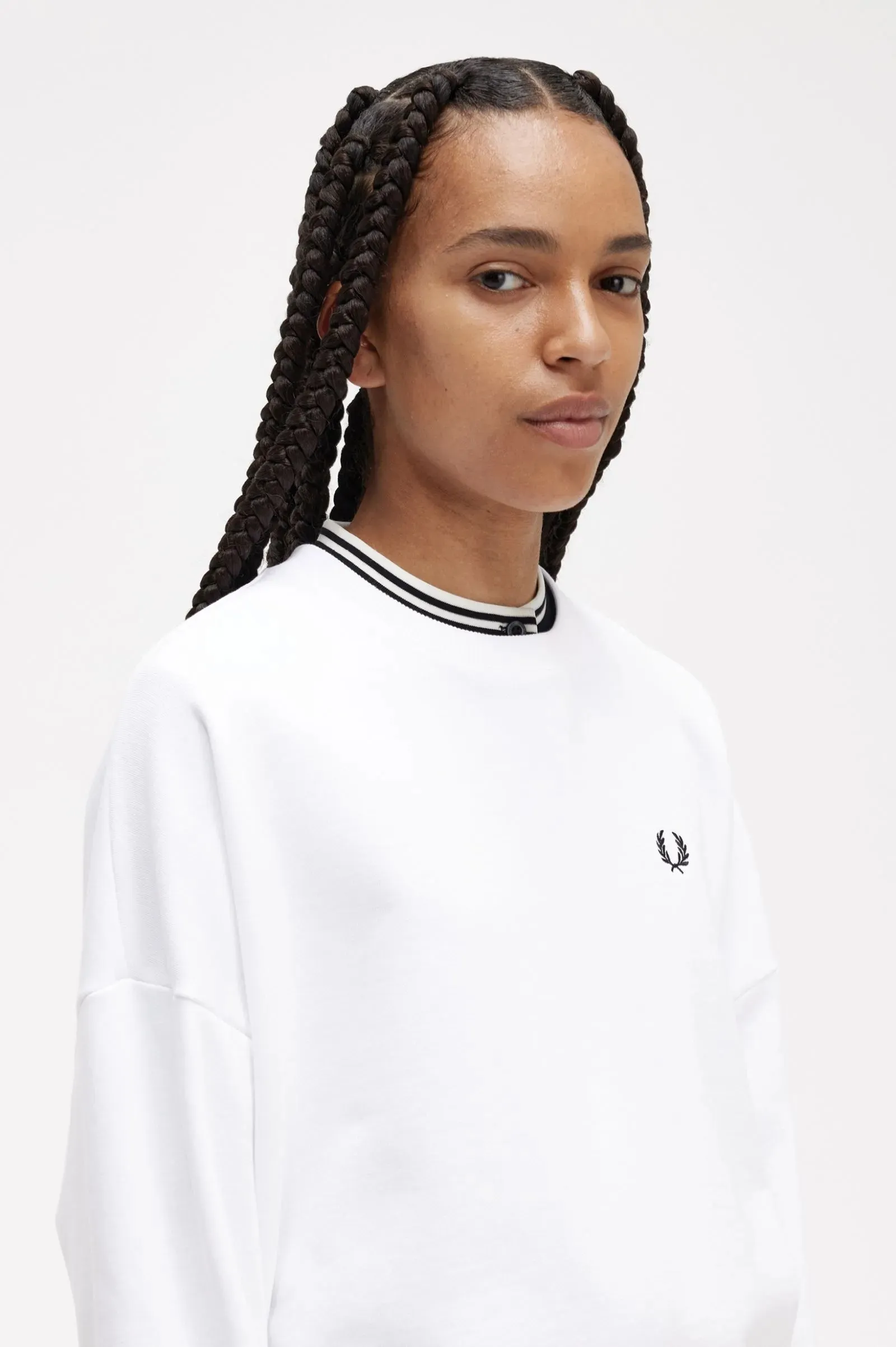 FRED PERRY  |Long Sleeves Plain Logo Hoodies & Sweatshirts