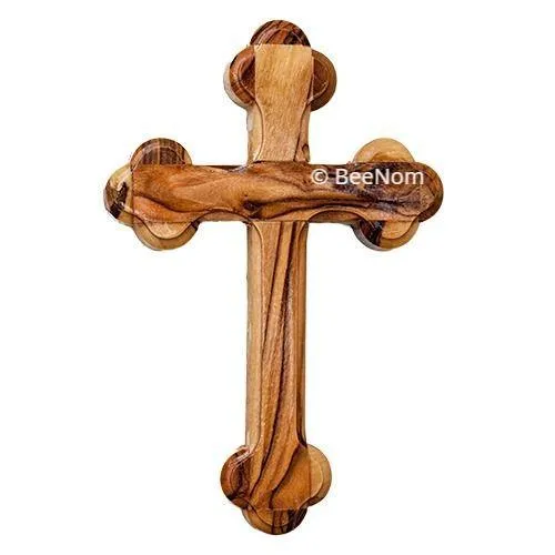 Hand Made Olive Wood Cross from Jerusalem the Holy Land 5.6/13.5 cm