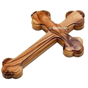 Hand Made Olive Wood Cross from Jerusalem the Holy Land 5.6/13.5 cm