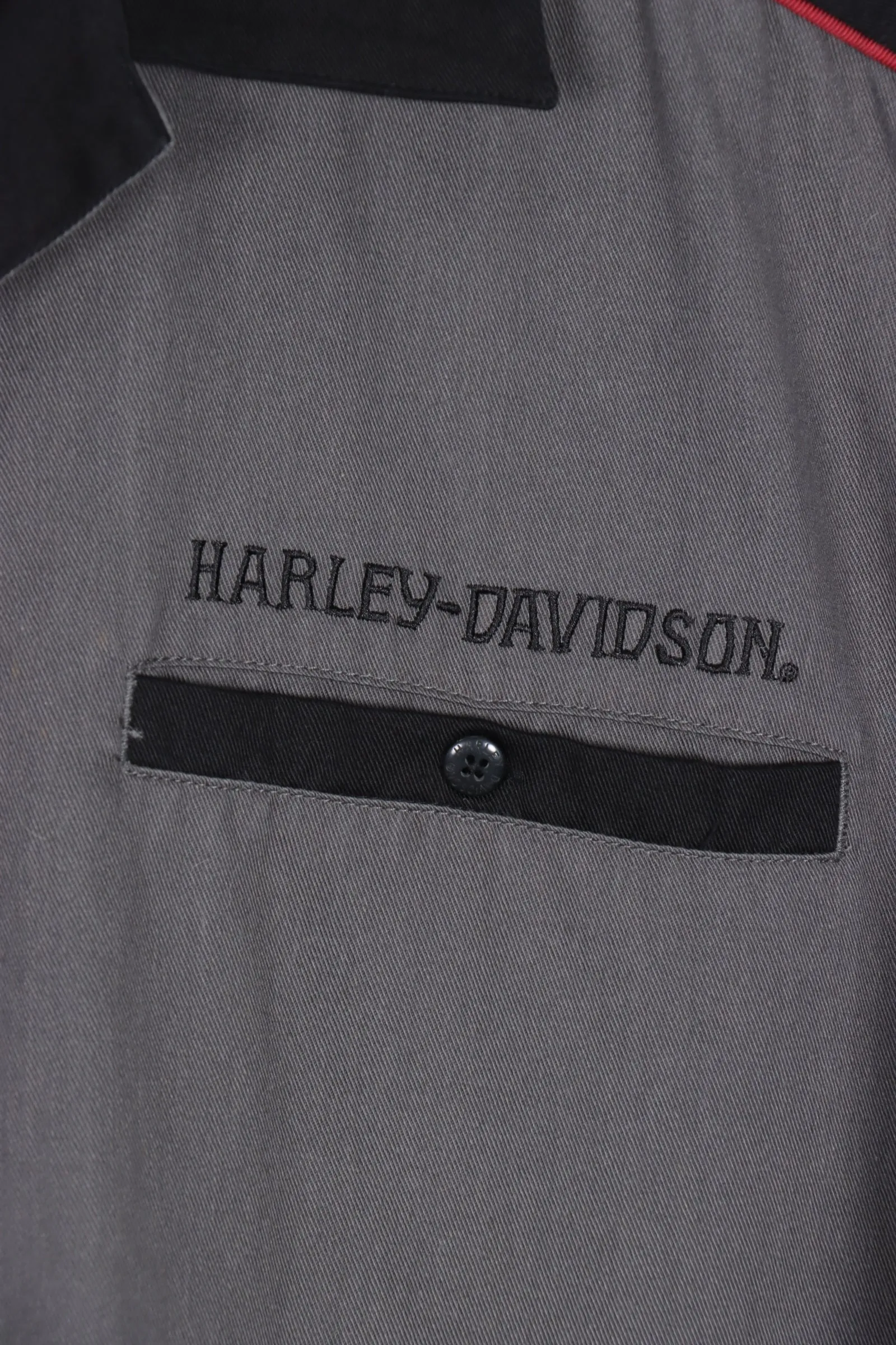 HARLEY DAVIDSON Embroidered Short Sleeve Shirt (L-XL)