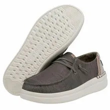 Hey Dude Womens Wendy Rise Slip On Shoes- Granite