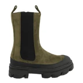 High Chelsea boots Telma Green