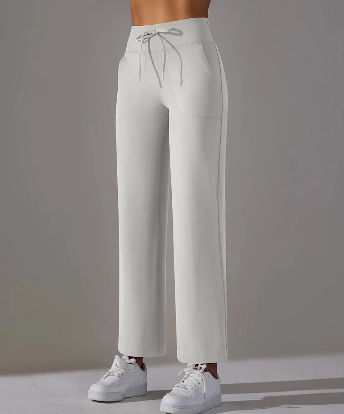 High Waist Wide Leg Flare Pants with Pockets