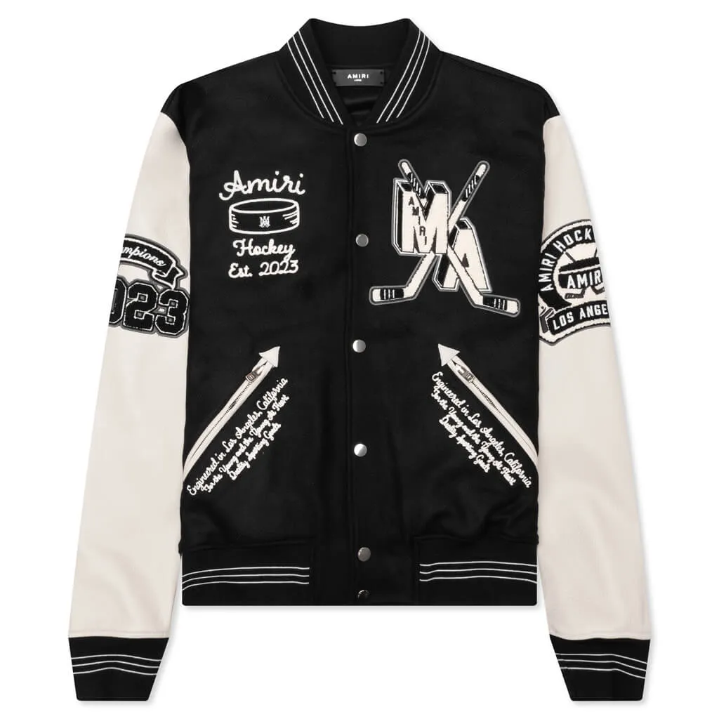 Hockey Varsity Bomber - Black